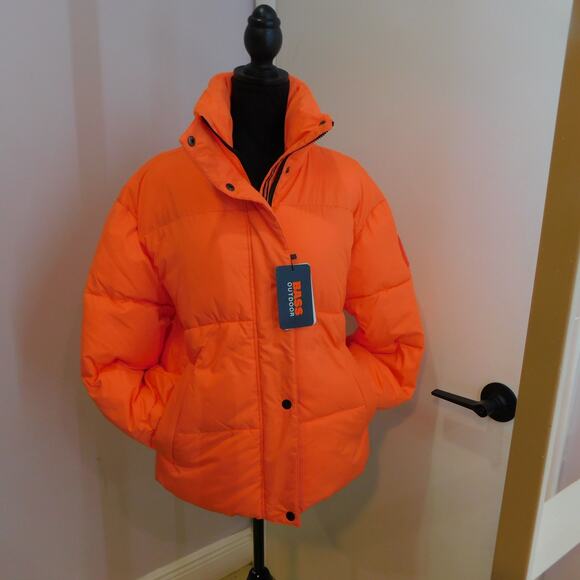 Bass Outdoor Women's Discovery Full Zip Puffer Winter Jacket Coral XS New - Picture 2 of 12